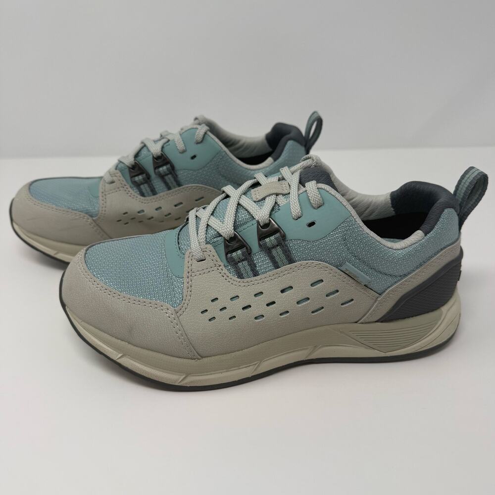L.L. Bean's Walking Shoes Women's 7 Wide  Blue Grey Hiking Comfort EUC - Picture 6 of 12